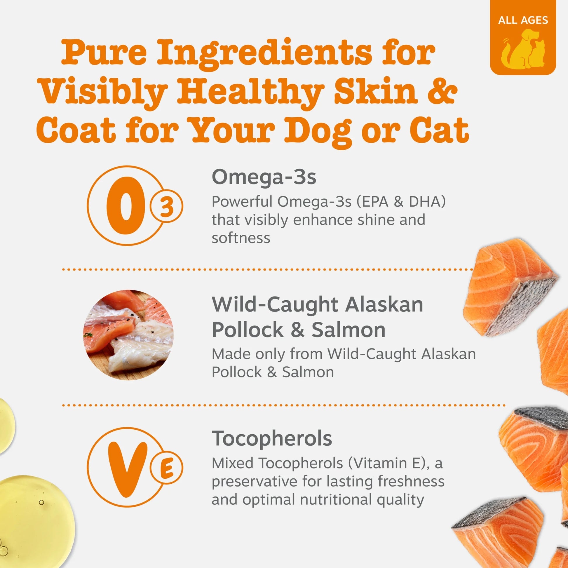Wild Alaskan Omega-3 Blend Pollock + Salmon Oil 16Oz - No Pump, RETAIL
