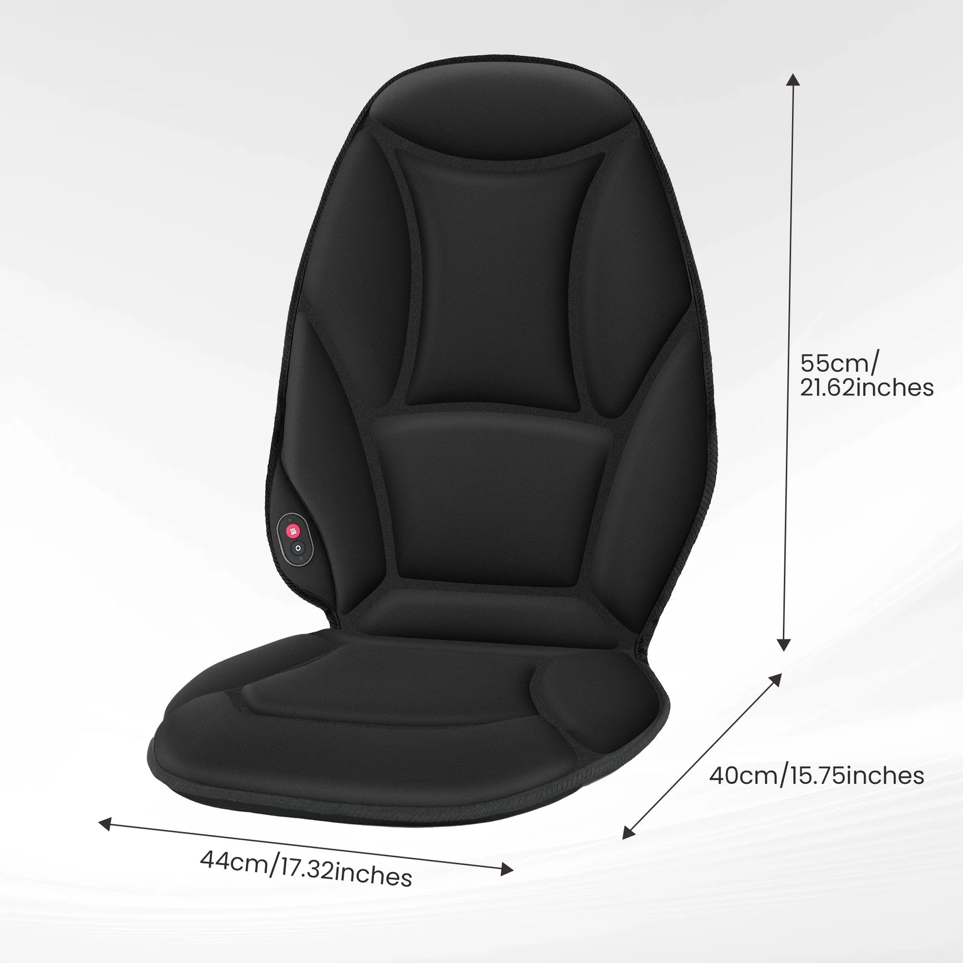 Vibration Seat Cushion Massager with Heat, Back Massager Chair Pad for Home Office Car, Black, Gifts